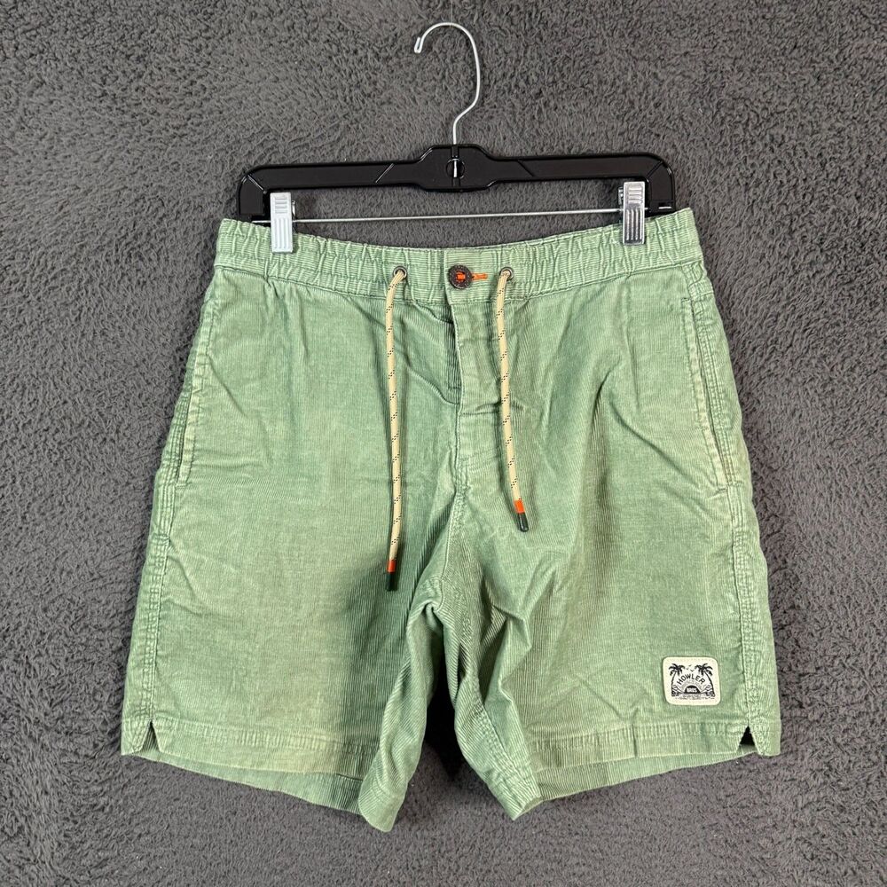 Howler Bros Shorts Mens 31 Green Pressure Drop Corduroy Drawstring Stretch